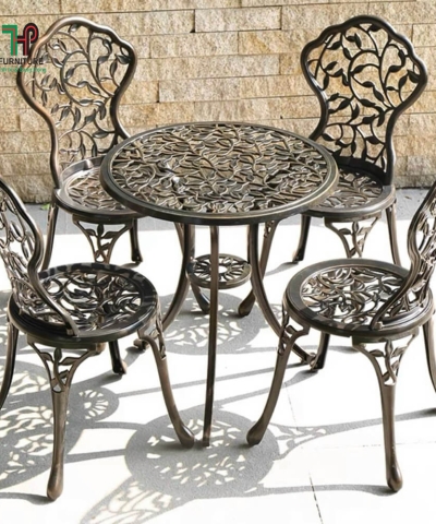 BÀN GHÉ NHÔM ĐÚC 04