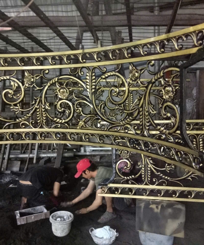 Lan can nhôm đúc 01