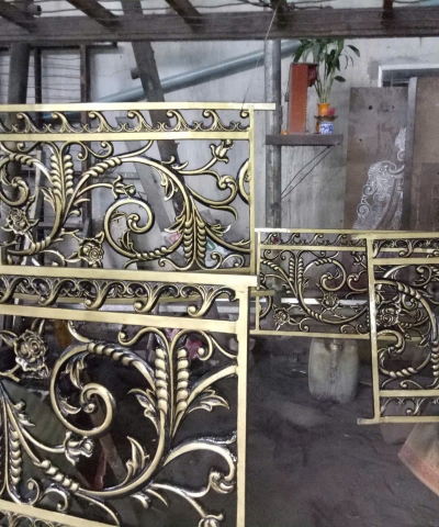 Lan can nhôm đúc 05