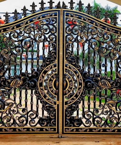 Cổng nhôm đúc thiết kế theo yêu cầu